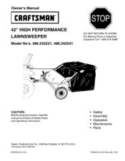 Craftsman 486.242221 Owner's Manual