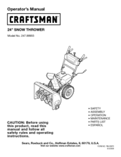 Craftsman 31AM62EE799 Operator's Manual