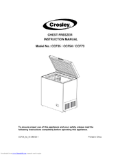 Crosley CHEST CCF54 Instruction Manual