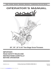 Cub Cadet OEM-390-679 Operator's Manual