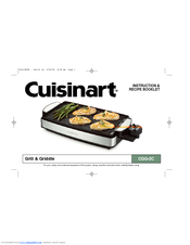Cuisinart CGG-2C Instruction And Recipe Booklet