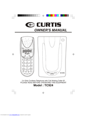 Curtis TC924 Owner's Manual