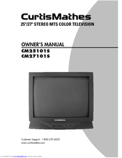 Curtis Mathes CM27101S Owner's Manual