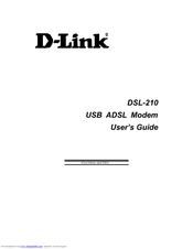 D-Link DSL-210 User Manual