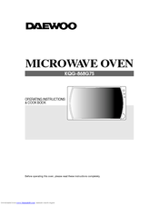 Daewoo KQG-868G7S Operating Instructions & Cook Book