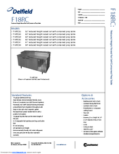 Delfield F18RC60 Specification Sheet