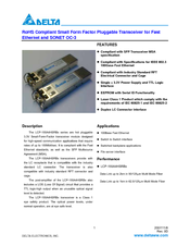 Delta Electronics LCP-155A4HSRBx Series Specification Sheet