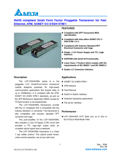Delta Electronics LCP-155A4HSRx Series Specification Sheet