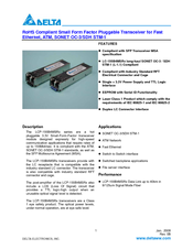 Delta Electronics LCP-155B4MSRx Series Specification Sheet