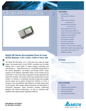 Delta Electronics 4.5V~13.8Vin Specification Sheet