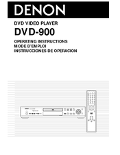 Denon DVD-900 Operating Instructions Manual