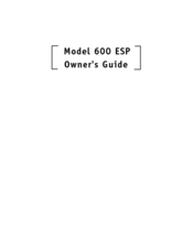 Directed Electronics 600 ESP Owner's Manual