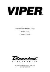 Directed Electronics VIPER 5101 Owner's Manual