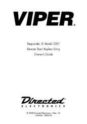 Directed Electronics 5301 Owner's Manual