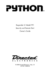 Directed Electronics 991 Owner's Manual