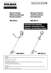 Dolmar MS-250.4 Instruction Manual