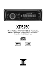 Dual XD5250 Installation & Owner's Manual