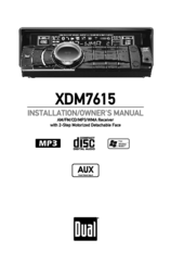 Dual XDM7615 Installation & Owner's Manual