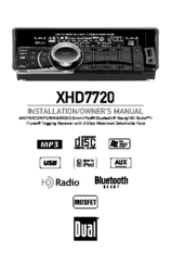 Dual XHD7720 Installation & Owner's Manual