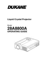 Dukane ImagePro 28A8800 Operating Manual