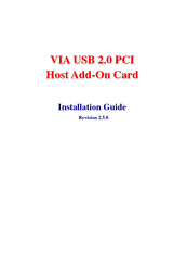 Dynex DX-UC104 - USB 2.0 PCI Desktop Card Installation Manual