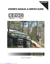 E-Z-GO 602080 Owner's Manual And Service Manual