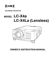 Eiki LC-X4LA Owner's Instruction Manual