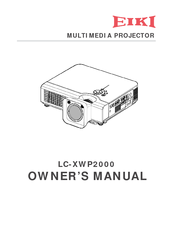 Eiki LC-XWP2000 Owner's Manual