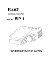 Eiki EIP-1 Owner's Instruction Manual