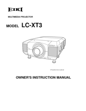 Eiki LC-XT3 Owner's Instruction Manual