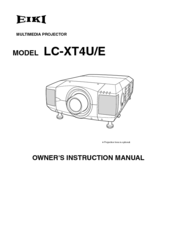 Eiki LC-XT4E Owner's Instruction Manual