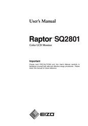 Eizo Raptor SQ2801 User Manual