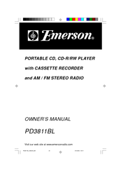 Emerson PD3811BL Owner's Manual