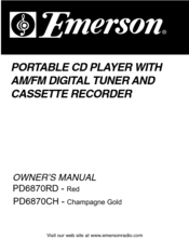 Emerson PD6870CH Owner's Manual