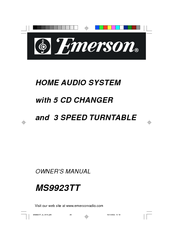 Emerson MS9923TT Owner's Manual
