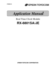 Epson RX-8801JE Applications Manual