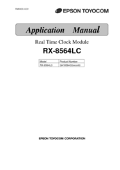 Epson RX-8564LC Applications Manual
