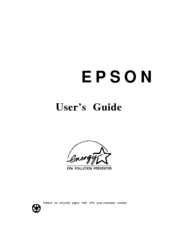 Epson U3657AV2 User Manual