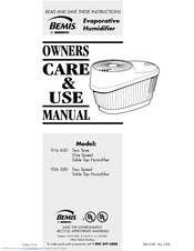 Essick 926 Use And Care Manual
