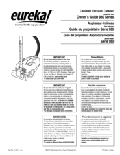Eureka 980 Series Owner's Manual