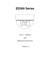 EverFocus ED300 Series User's Manual And Operation Instructions