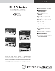 Extron electronics IP Link IPL T S2 Specification Sheet