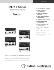 Extron electronics IP Link IPL T S1 Specification Sheet