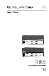 Extron electronics VGA Distribution Amplifiers P/2 DA4xi s User Manual