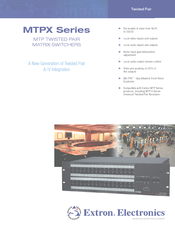Extron electronics Crosstalk 1632 Specifications