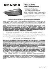 Faber PELLICANO Cabinet Rangehood Installation Instructions Manual