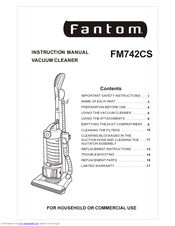 Fantom FM742CS Instruction Manual