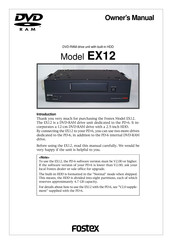 Fostex EX12 Owner's Manual