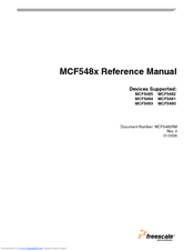 Freescale Semiconductor MCF5480 Reference Manual
