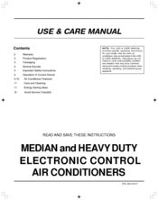Frigidaire FAS226R2A - Heavy Duty Room 22,000 BTU Air Conditioner FAS226 Use And Care Manual
